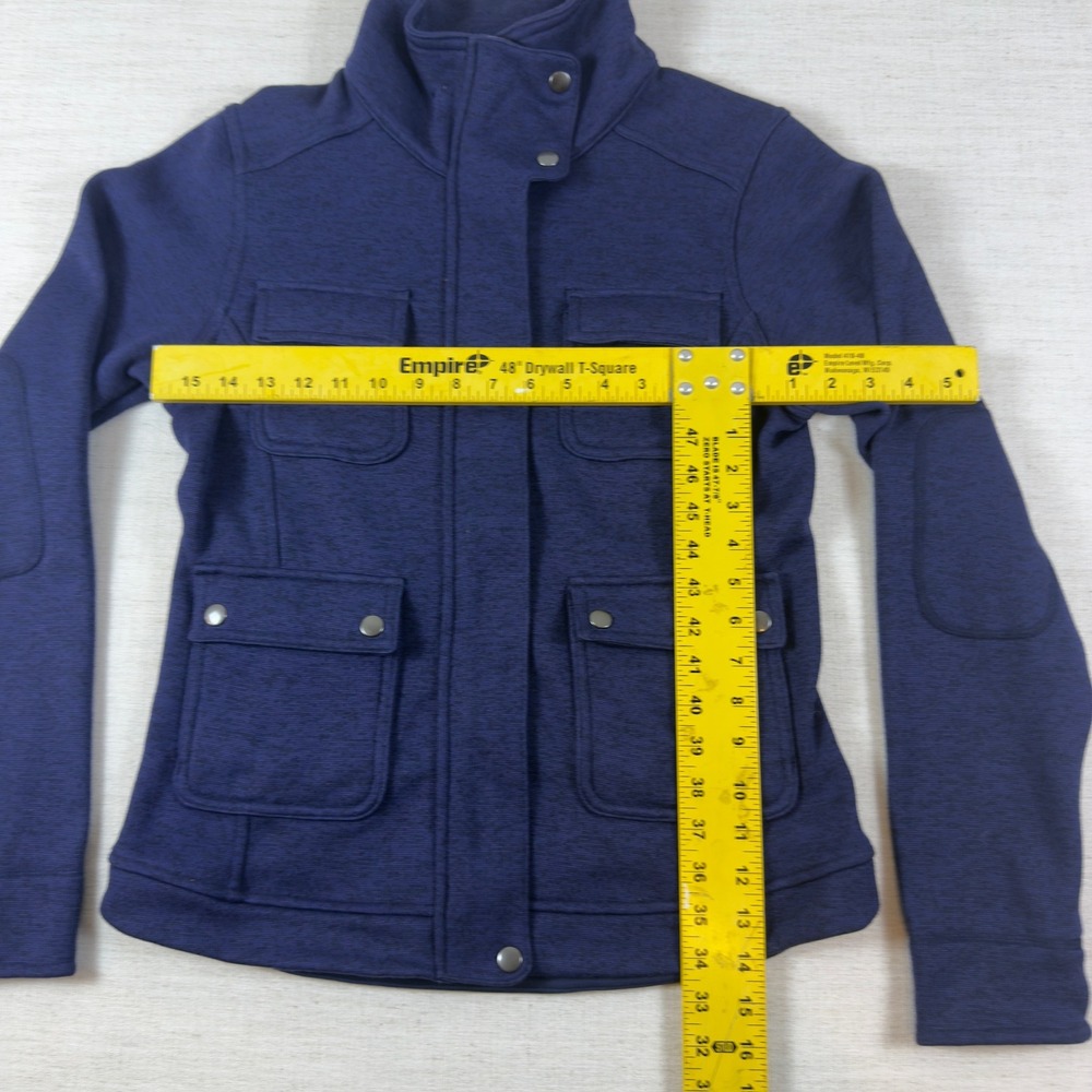Patagonia Better Sweater Icelandic Jacket Womens Medium Navy Blue Heather Fleece - Picture 5 of 8